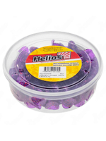 Виброхвост несъедобный Helios Catcher 2,75"/7 см Blue Sparkles & White 30шт. (HS-1-026-N-30)