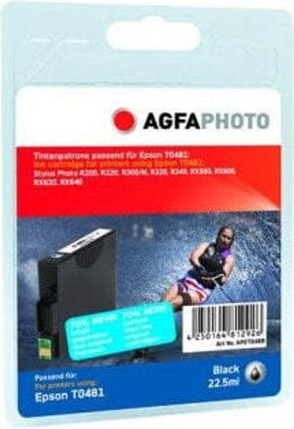 Картридж струйный черный 1 шт AgfaPhoto Holding GmbH APET048BD