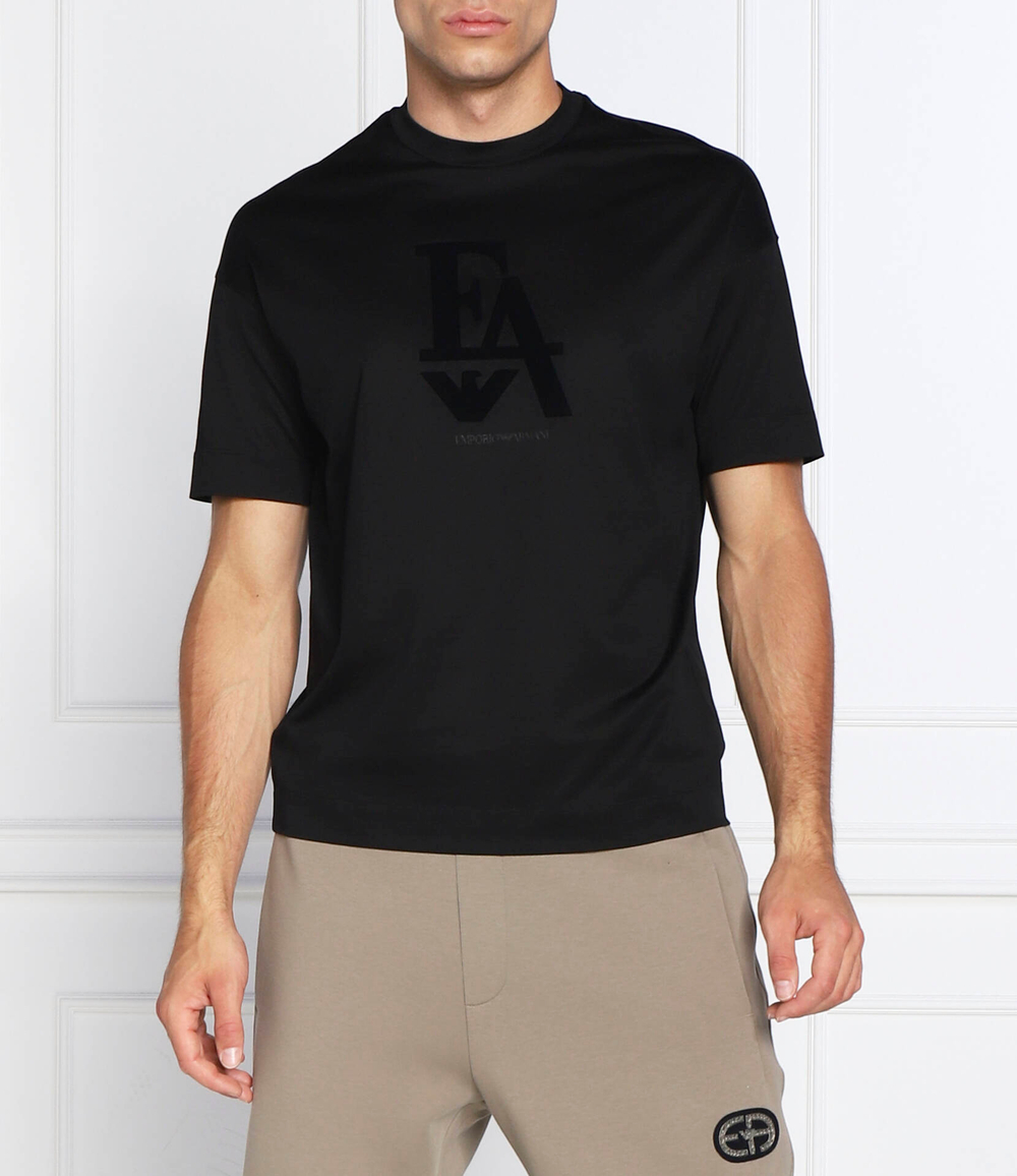 футболка Emporio Armani - черный(6L1TG1 1JSAZ)