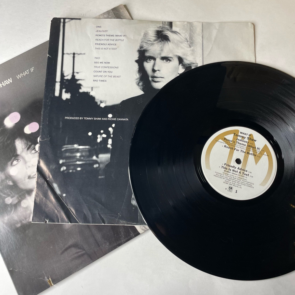 Винтажная виниловая пластинка LP Tommy Shaw What If (США 1985)