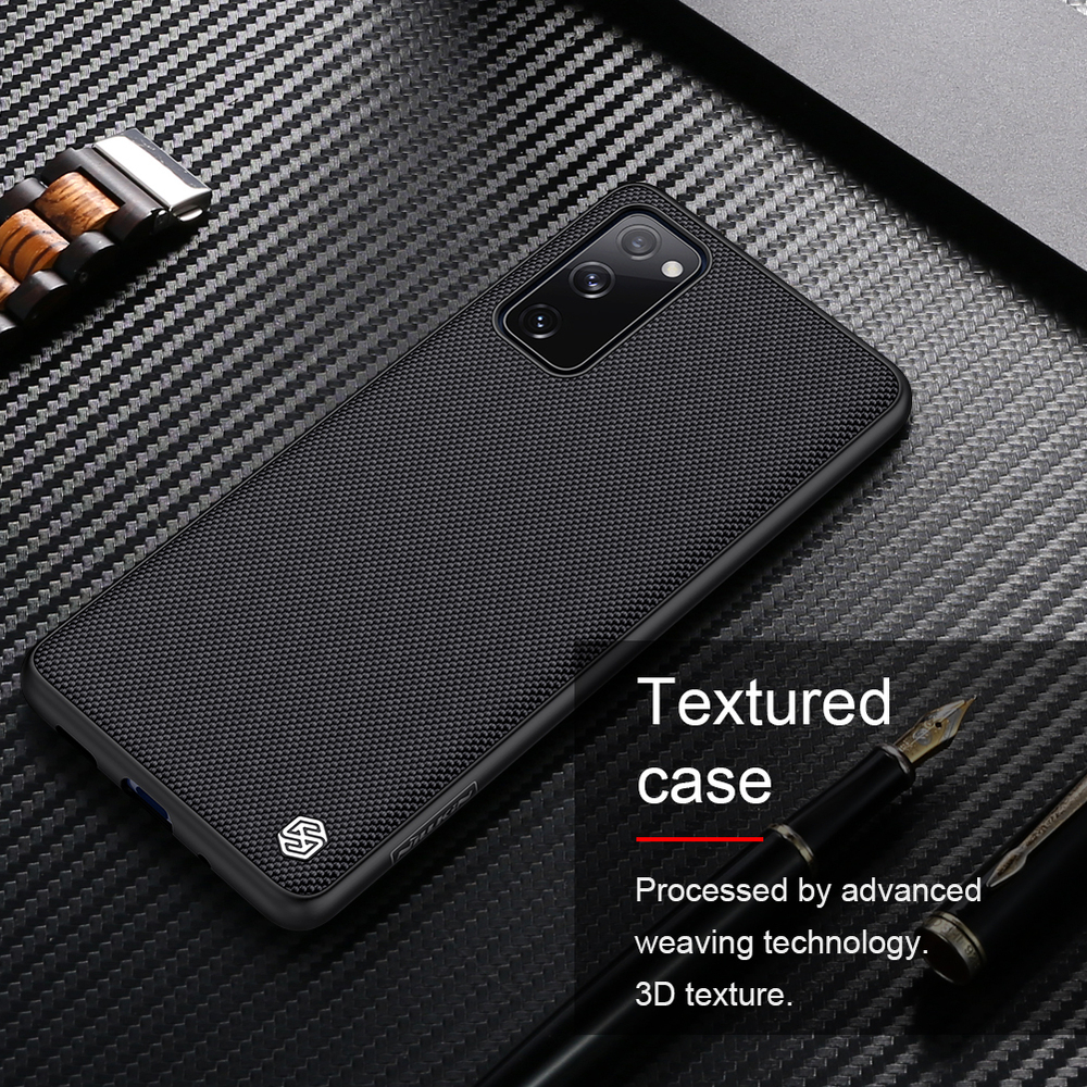 Тонкий текстурный чехол из нейлонового волокна от Nillkin для Samsung Galaxy S20 FE, серия Textured Case