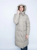 Куртка зимняя удлиненная с капюшоном