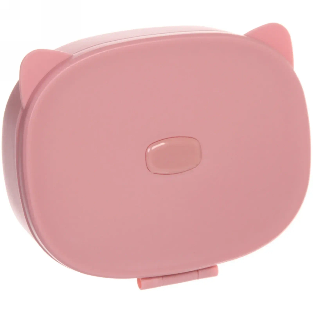 Зеркало настольное с органайзером для косметики «Beauty - Cat», цвет розовый, 17*13*6,5см