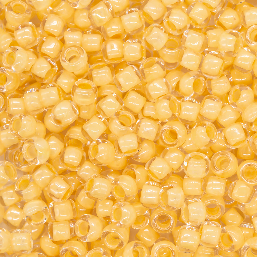 Японский бисер TOHO Round 8/0 (№961), окрашенный изнутри прозрачный