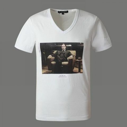 Мужская футболка белая с принтом Dolce Gabbana Al Pacino