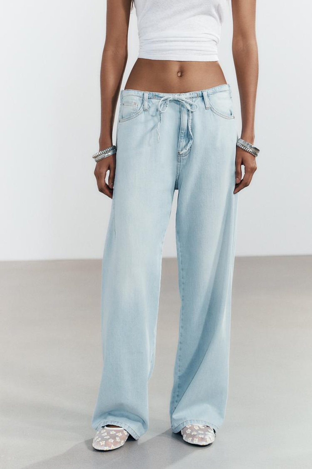 ZARA ДЖИНСЫ, ГОЛУБОЙ