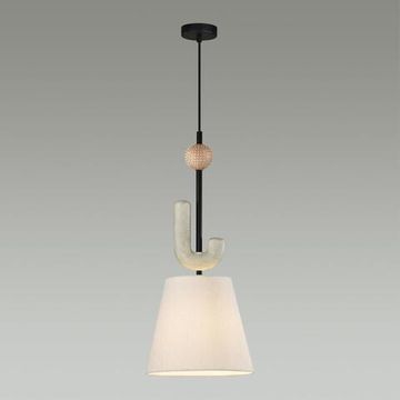 5410/1 MODERN ODL_EX24 167 черный матов./бежевый/металл/полирезин/ткань Подвес E14 1*40W BAGEL