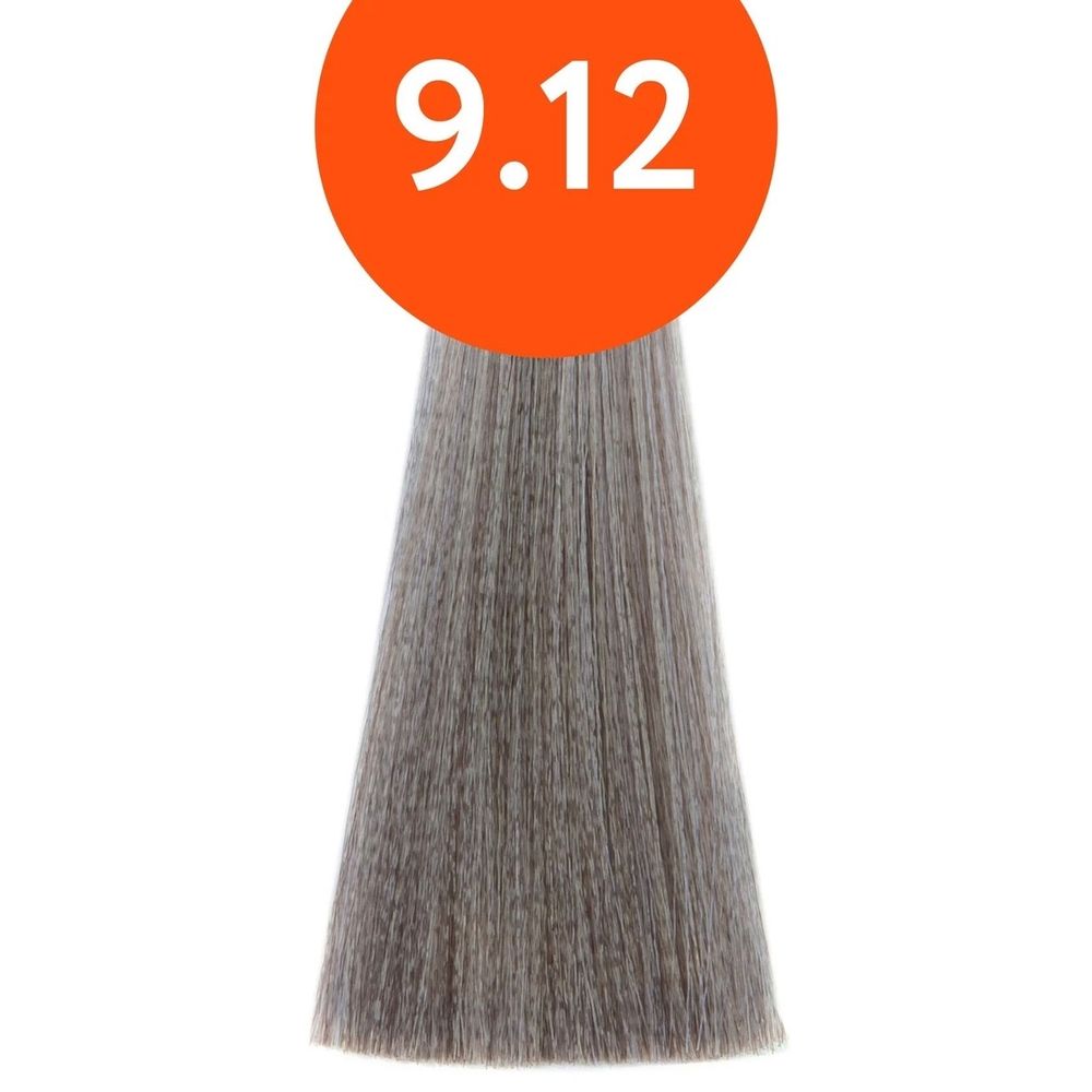 Стойкая крем краска для волос Ollin N-Joy Color Cream 100 мл, 9/12 блондин пепельно-фиолетовый