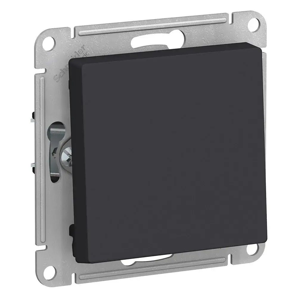 ATLASDESIGN 1-клавишный ВЫКЛЮЧАТЕЛЬ, сх.1, 10АХ, механизм, КАРБОН
