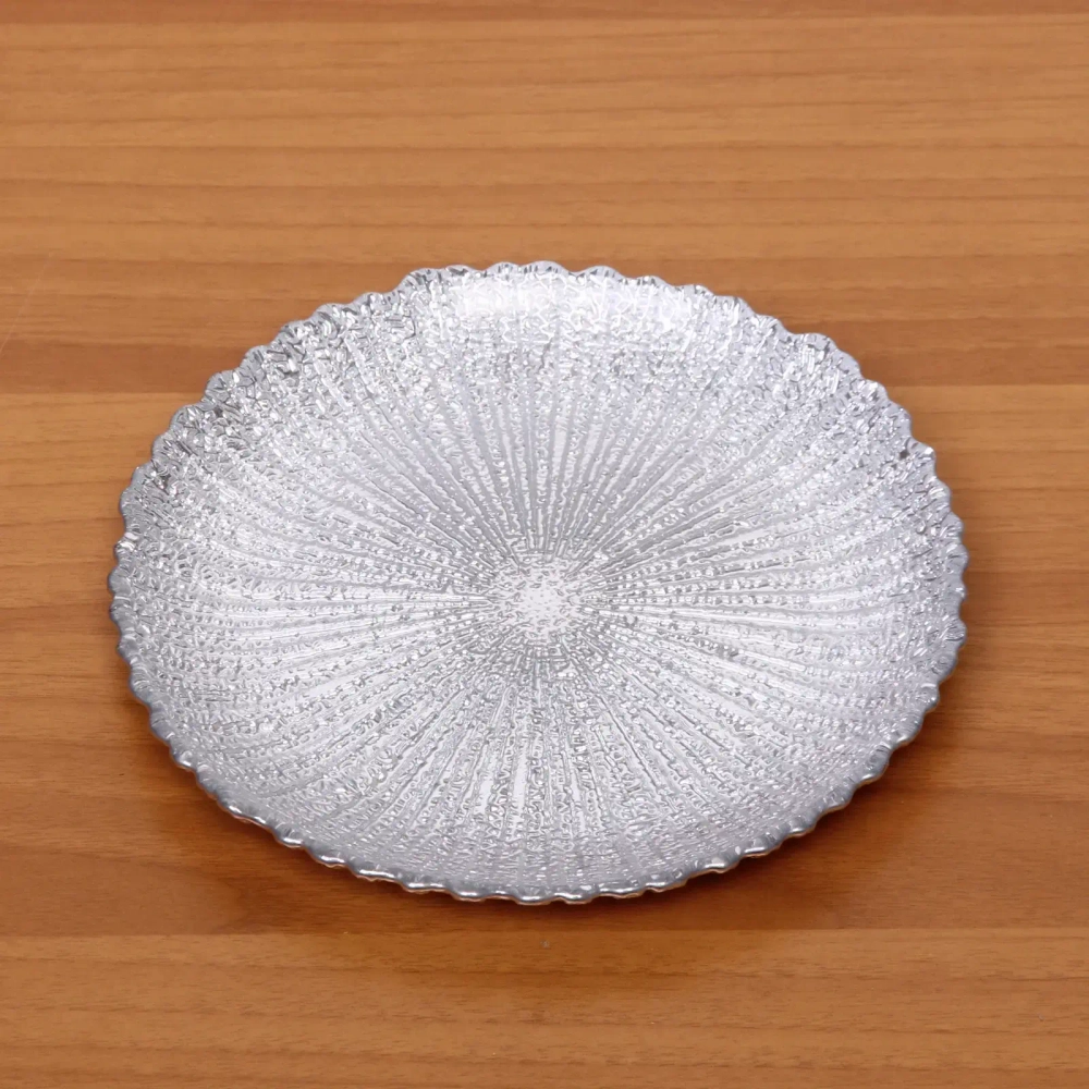 Тарелка 20см «Нимфа» серебро