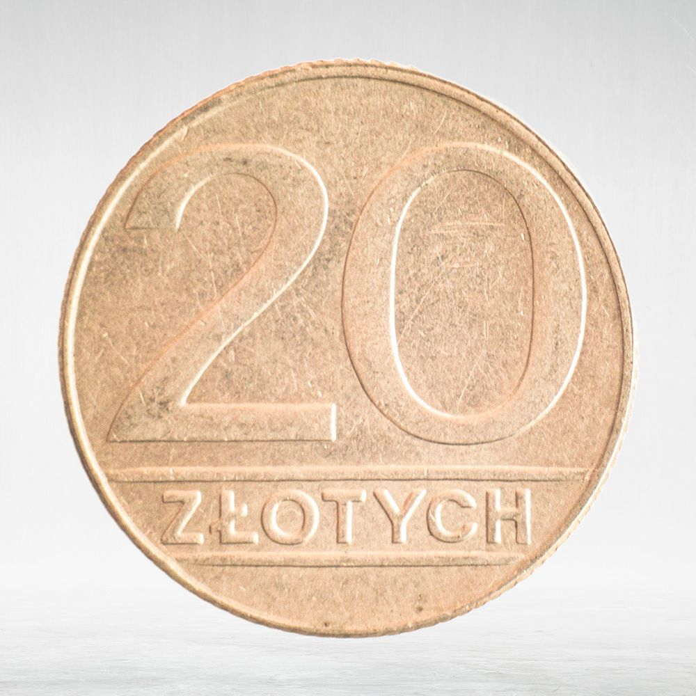 Poland, 20 Zlotys, 1989, VF