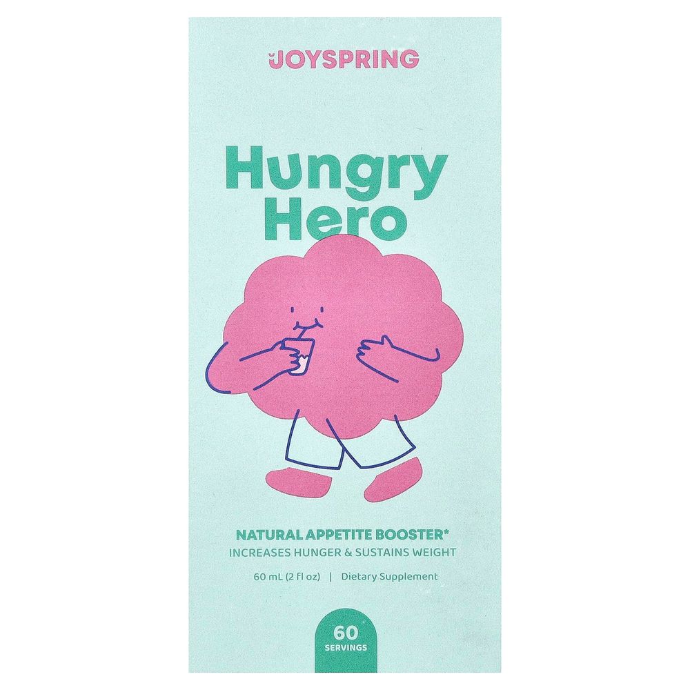 JoySpring, Hungry Hero, натуральное средство для повышения аппетита, 60 мл (2 жидк. унции)