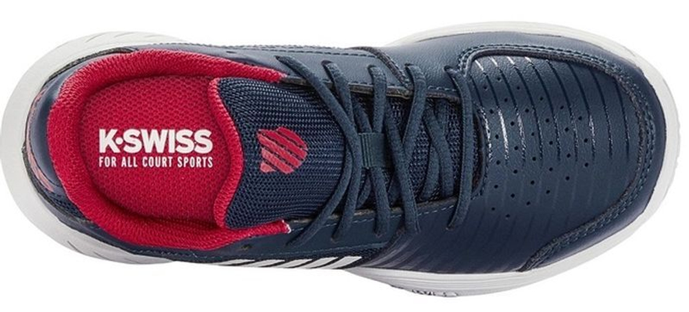 Детские теннисные кроссовки K-Swiss Court Express Omni JR - blue opal/white/lollipop
