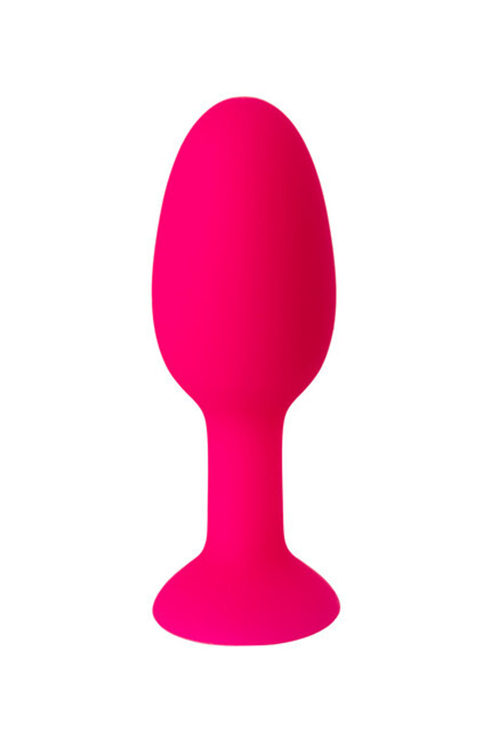 Средняя силиконовая пробка Popo Pleasure со смещенным центром тяжести (8,5 см) (Цвет: ярко-розовый)