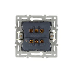 Механизм выключателя двухклавишный проходной SWT-MKP2-PL-GR (250V, 16A) (Arlight, -) 043729