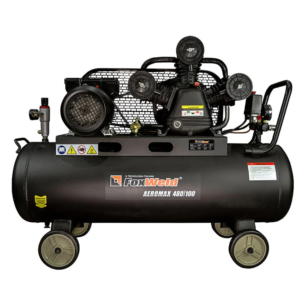 FoxWeld AEROMAX 480/100 масляный ременной компрессор 5887