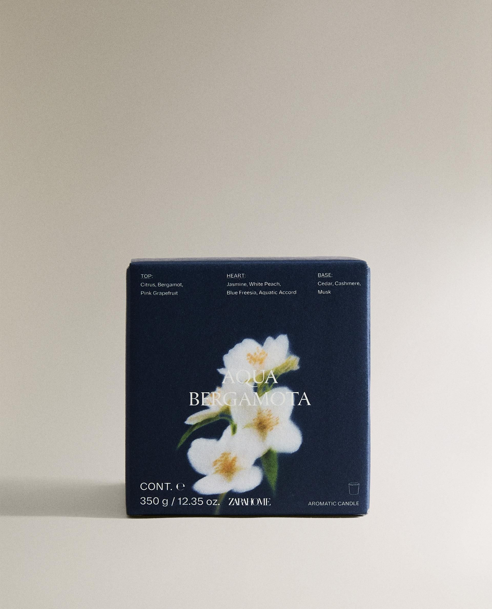 Zara Home - Ароматическая свеча aqua bergamota, 350 г