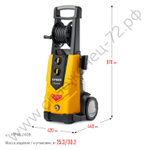 STEHER 240 Атм, 3300 Вт, мойка высокого давления, пистолет G-280 PRO (HPW-240B)