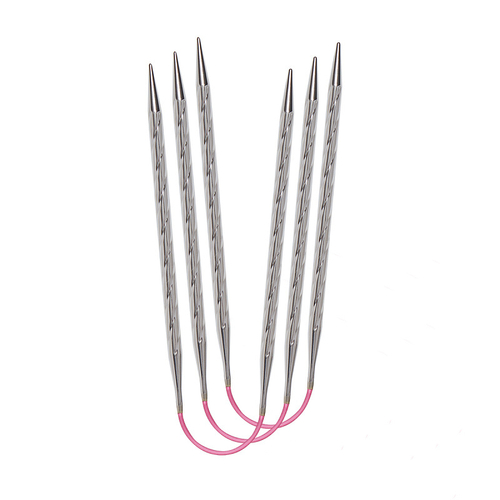 Спицы чулочные гибкие супергладкие Addi CrasyTrio Unicorn Lace Long