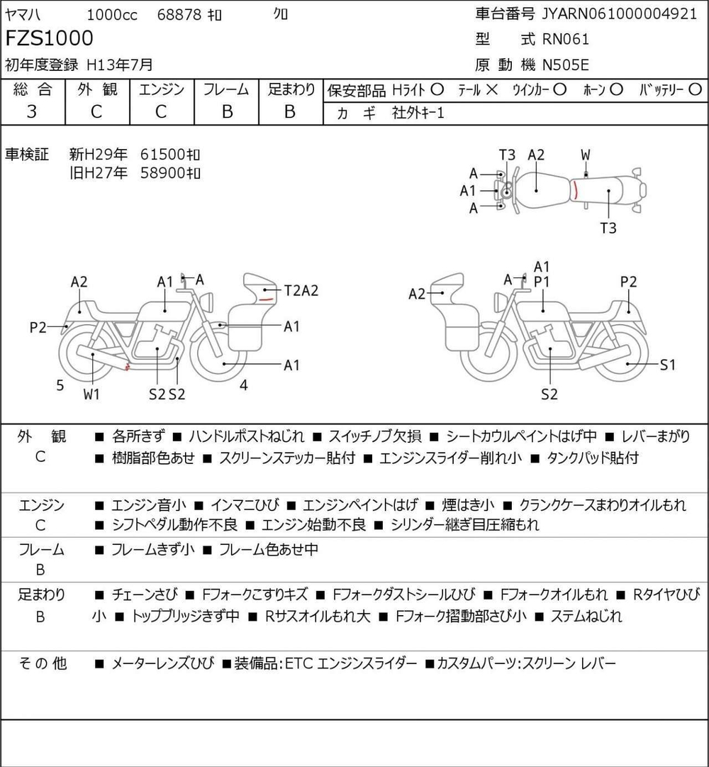 Yamaha FZS 1000 Fazer 031899