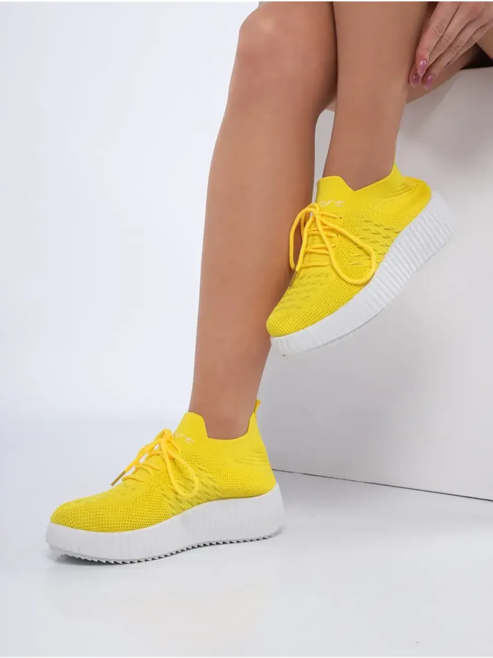 Слипоны на высокой подошве мокасины летние текстильные