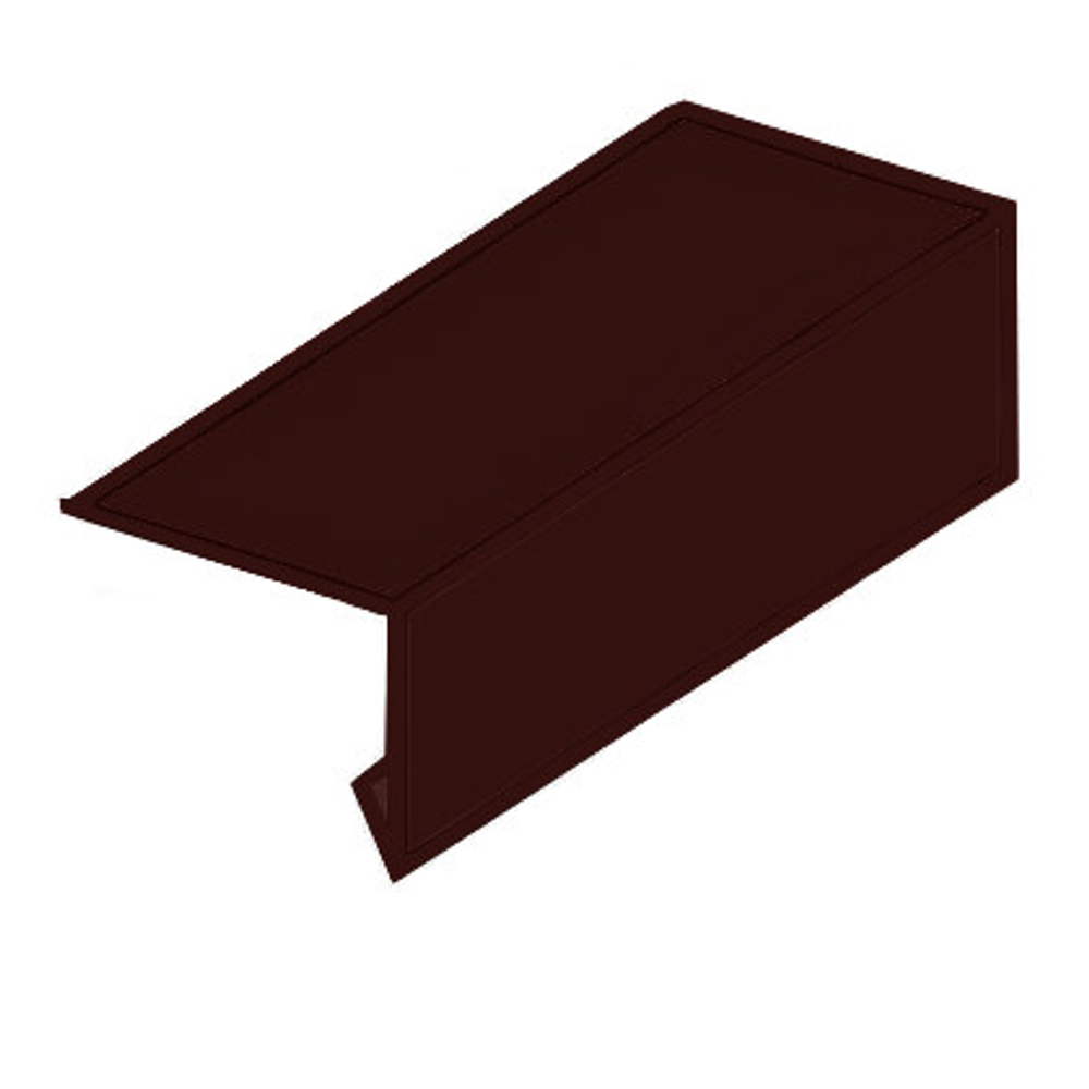 Планка карнизная S1 Pe RAL 8017 2000 мм