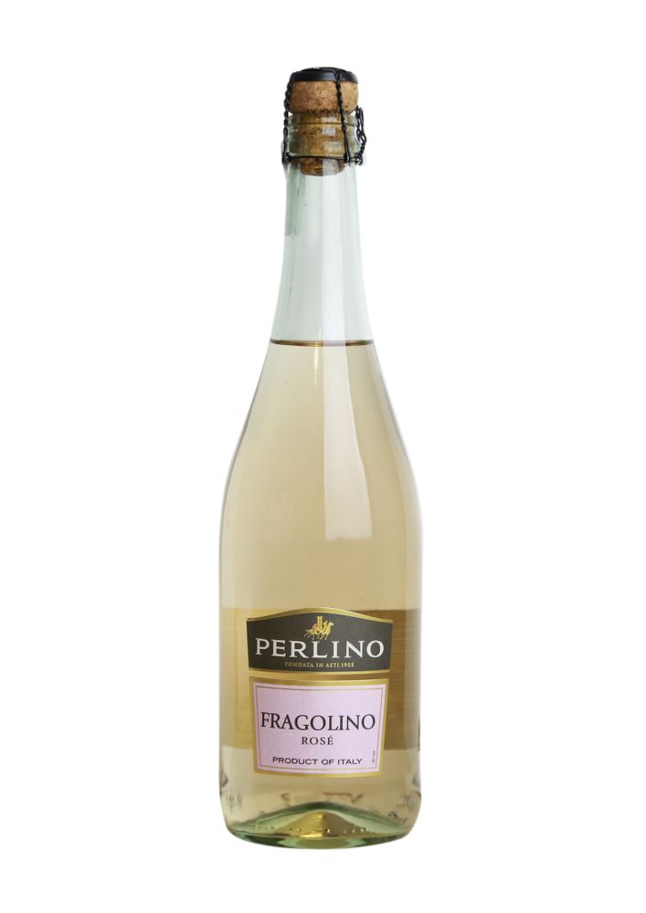 Вино игристое Фраголино Росата Перлино розовое сладкое 7,5% 0,75л