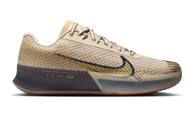 Мужские кроссовки теннисные Nike Zoom Vapor 11 Clay Premium - sanddrift/metallic gold/thunder blue
