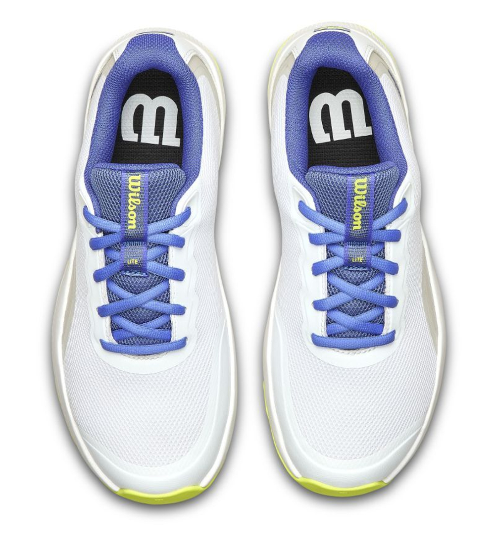Женские Кроссовки теннисные Wilson Intrigue Lite - white/amparo blue/safety yellow