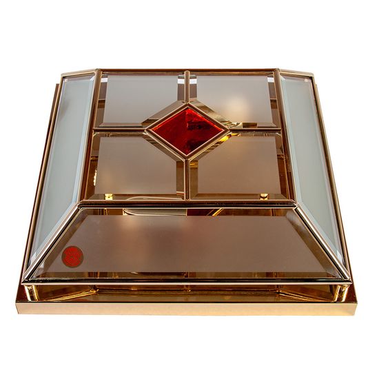 Люстра CREMASCO 1057/2PL-B Satinato+R.ROSSO GOLD