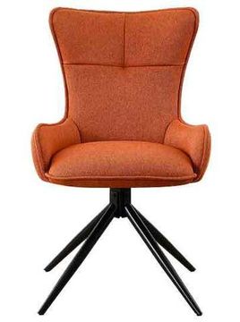 Стул HOUSE. поворотно-возвратный 180гр,, терракотовая рогожка / Черный