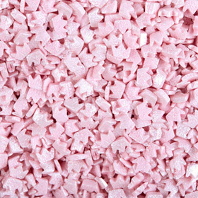 Посыпка короны розовые перламутровые - 100 гр