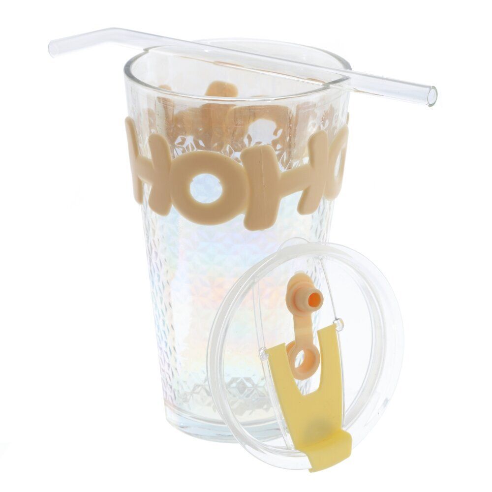 GAEM Стакан с трубочкой, 450 мл, L9 W9 H0,5 см, 3в.