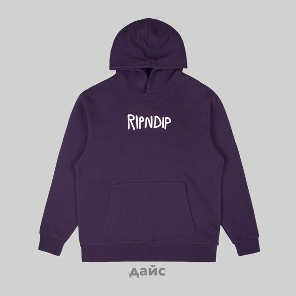  Толстовка мужская Ripndip Rubber Logo Hoodie артикул:RND10206 - купить в магазине Дайс