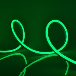 ULS-N21-2835-120LED-m-8mm-IP67-220V-8W-m-50M-GREEN Светодиодная гибкая герметичная лента. NEON. Бобина 50 м. Зеленый свет. TM Uniel.