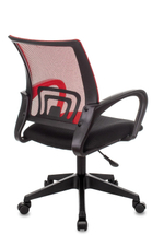 Кресло офисное TopChairs ST-Basic сетка/ткань красный