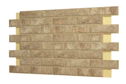 Клинкерная фасадная термопанель, плитка BestPoint Exclusive hard stone, ППУ (пенополиуретан), 1028x616 толщина 65 мм