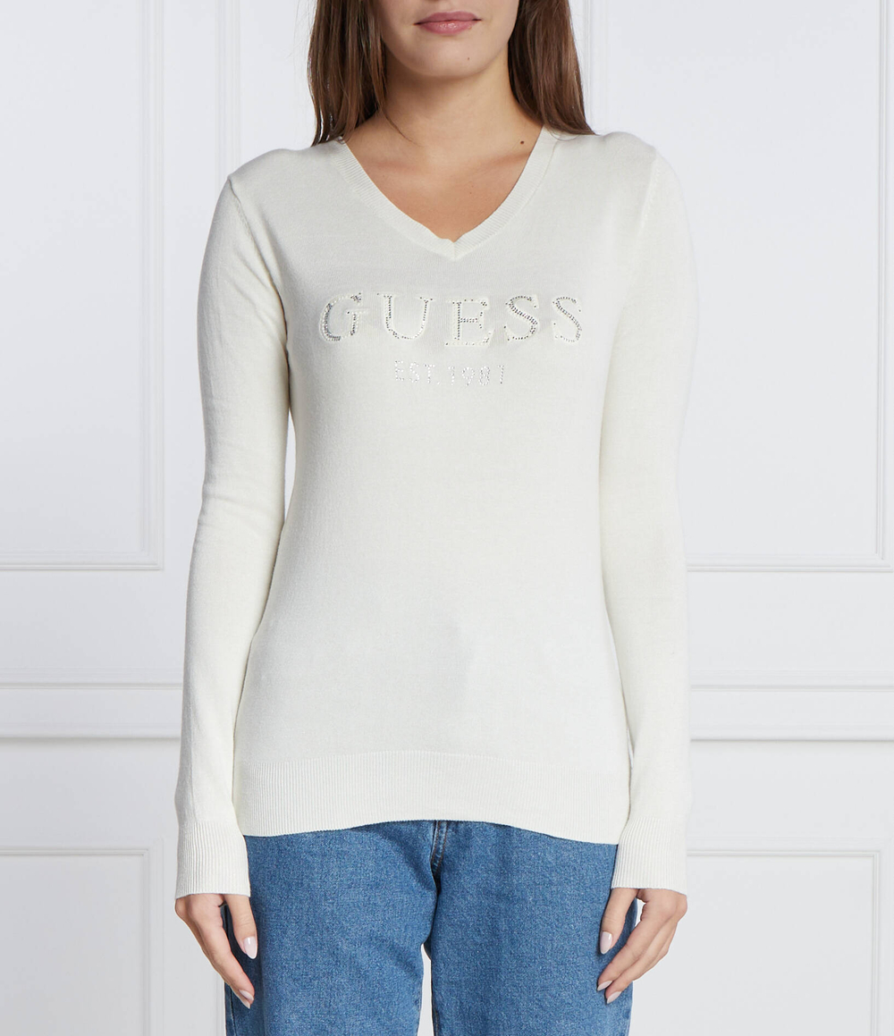 Свитер GUESS - кремовый (W3BR24 Z2NQ2)