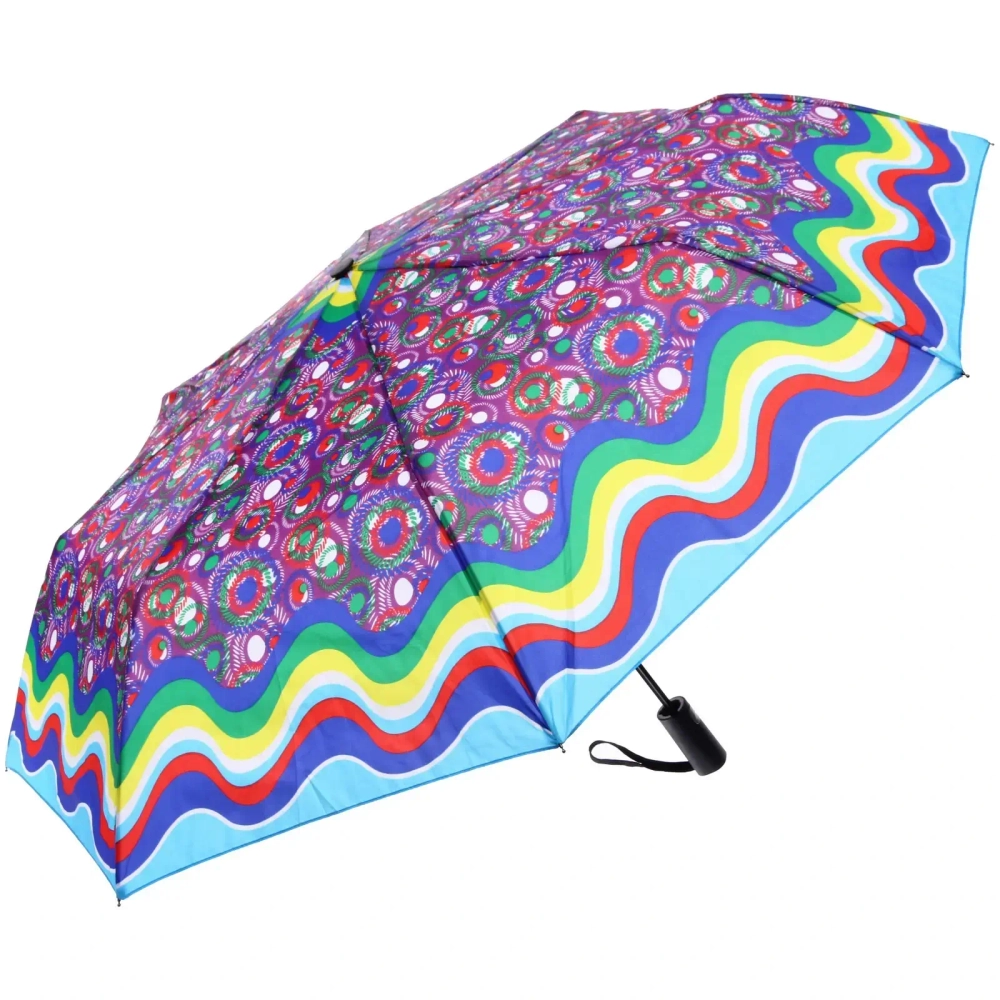 Зонт женский полуавтомат «Кланти», микс 6 цветов, 8 спиц, d-100см, длина в слож. виде 30см