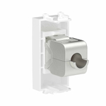 Компьютерная розетка RJ-45 без шторки модульная, кат.6 экранированная, "Avanti", "Белое облако", 1 модуль