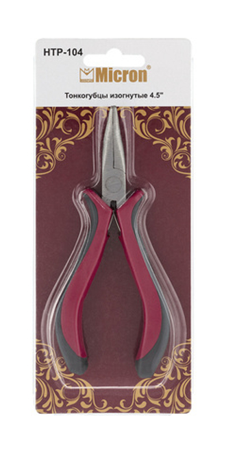 Micron Тонкогубцы изогнутые 4.5" HTP-104