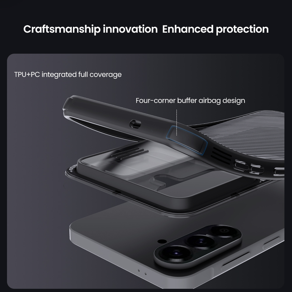 Чехол прозрачный тонированный с защитой камеры на смартфон Samsung Galaxy A57, серия CamShield Pro от Nillkin