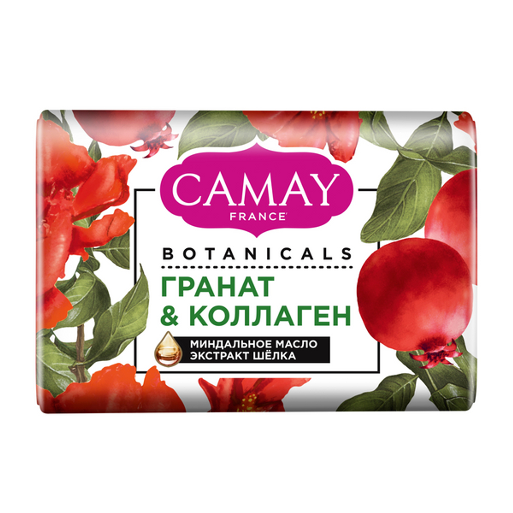 Camay Botanicals туалетное мыло Гранат+Коллаген для всех типов кожи 85 гр