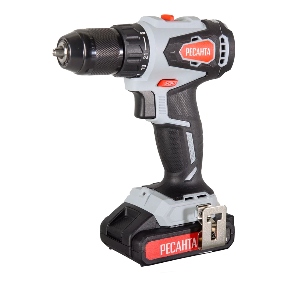 Дрель-шуруповерт аккумуляторная Ресанта ДА-20-2ЛК-Б