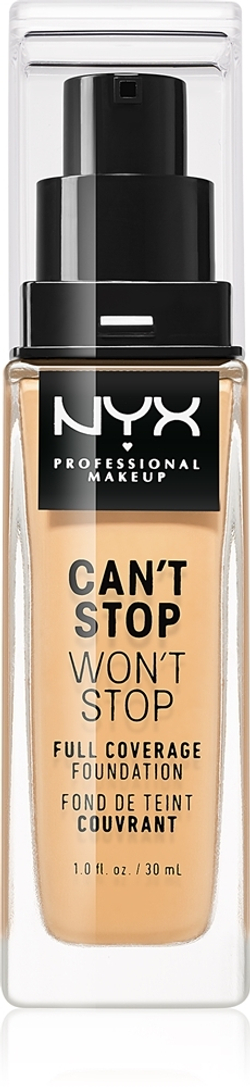 NYX Professional Makeup Can't Stop Won't Stop Full Coverage Foundation - тональный крем с высокой степенью покрытия, 30 ml