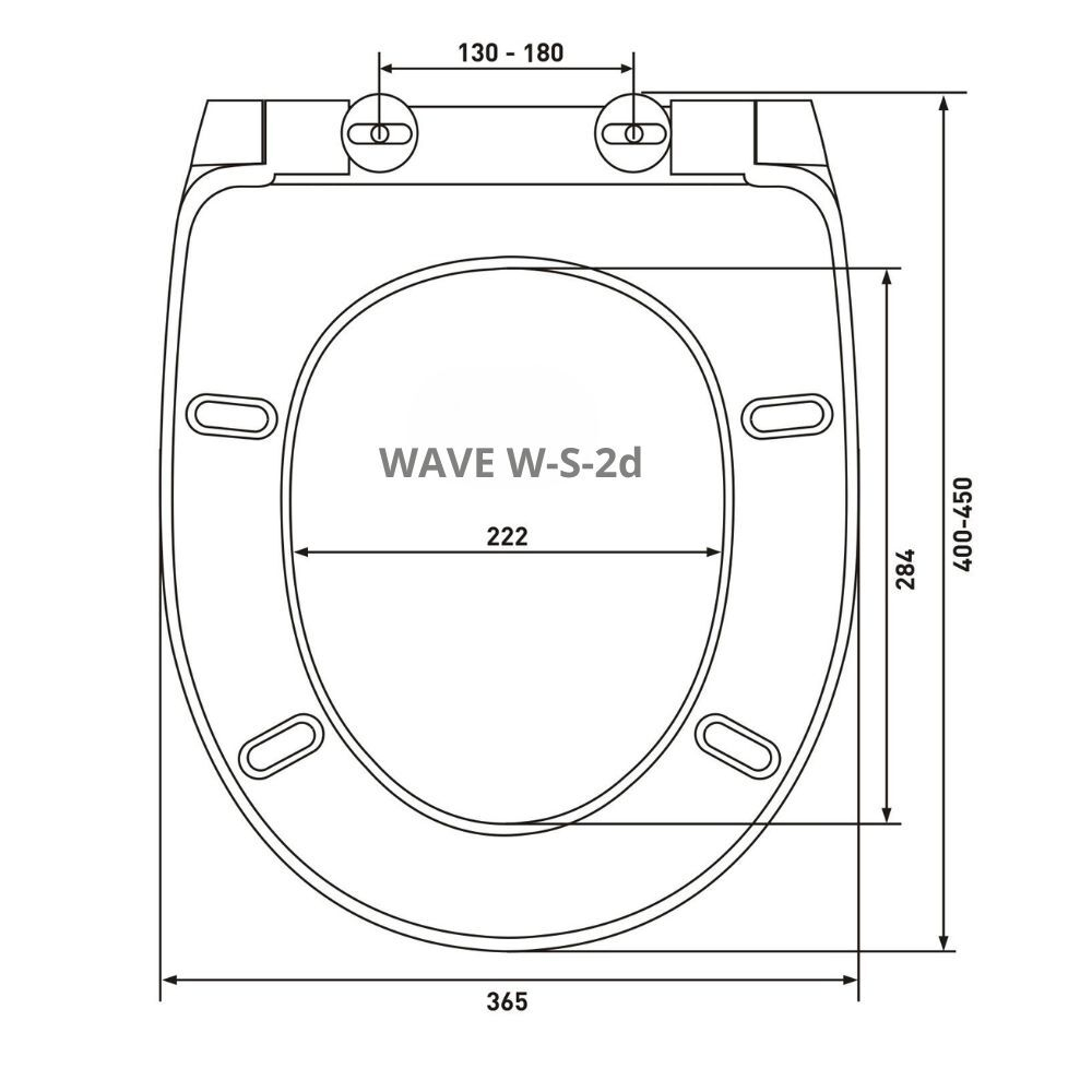 Сиденье д/унитаза  WAVE W-S-2d дюропласт БЕЛЫЙ глянец (Бореаль,Сенатор) 07