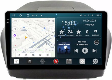 Магнитола для Hyundai iX35 2009-2015 - RedPower 047 Android 10, QLED+2K, ТОП процессор, 6Гб+128Гб, CarPlay, SIM-слот