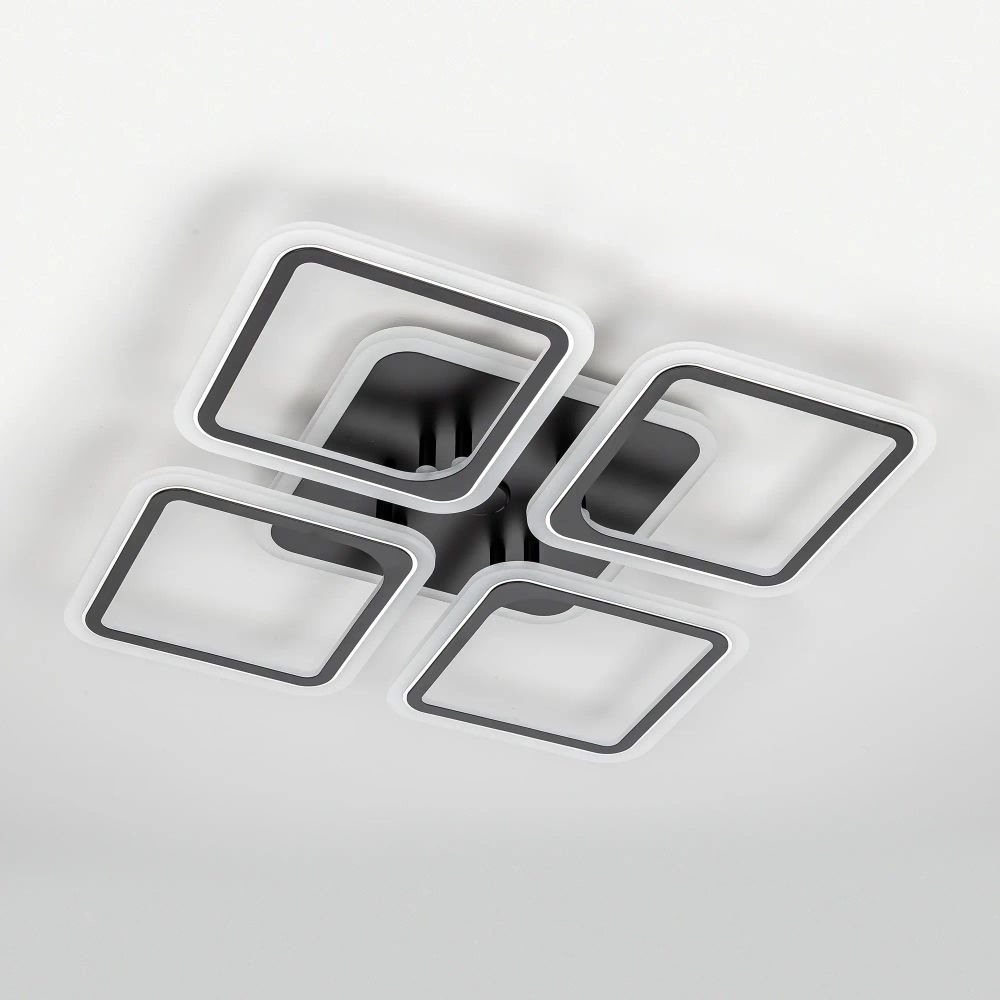 Citilux Марсель Смарт CL232A145E RGB Умная люстра Чёрная