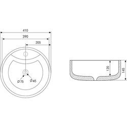 Раковина Abber Bequem 40 AC2104 Белая
