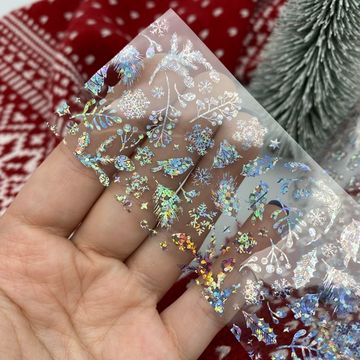 Фольга для дизайна новогодняя №28